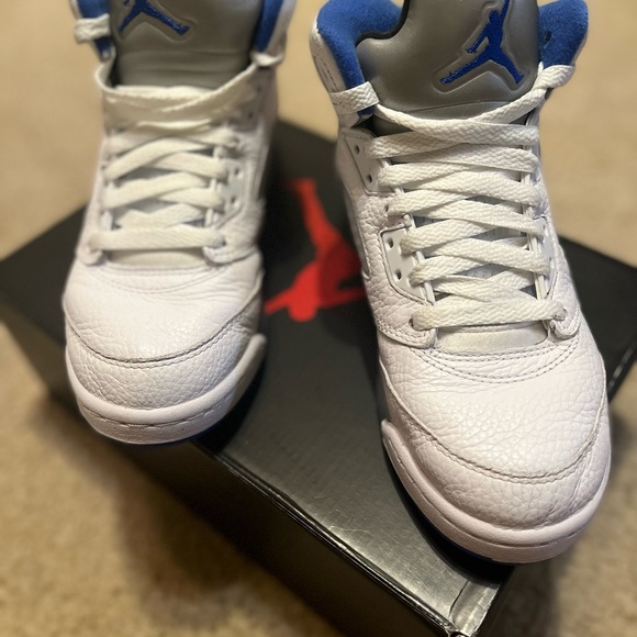Air Jordan retro white gray and blue - Picture 6 of 8